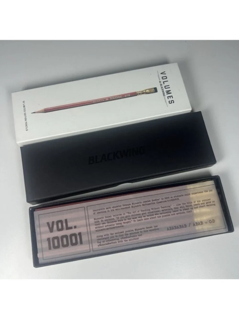 Blackwing Vol 10001 KenKen Pencils Complete Set 12 June 2018 Limited Edition